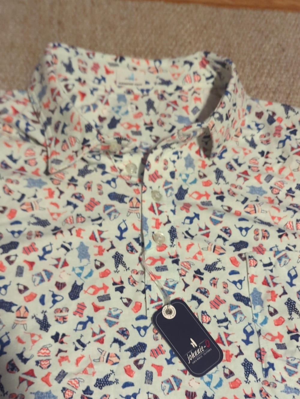 Mens Jonnie O Hangin Out Polo Size XXL NWT The Kini Polo (Bikinis) $98